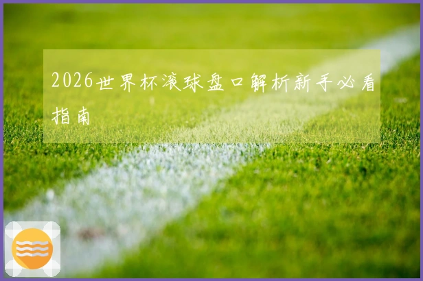 2026世界杯滚球盘口解析新手必看指南